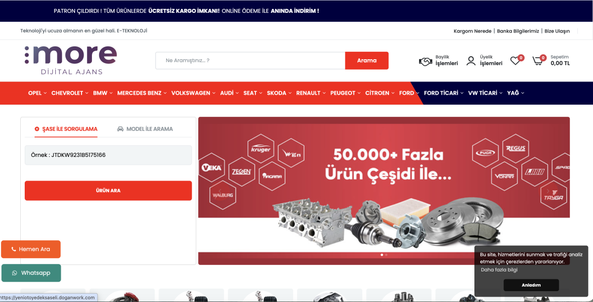 Oto Yedek Parça Yazılımı (Şase Sorgulamalı)