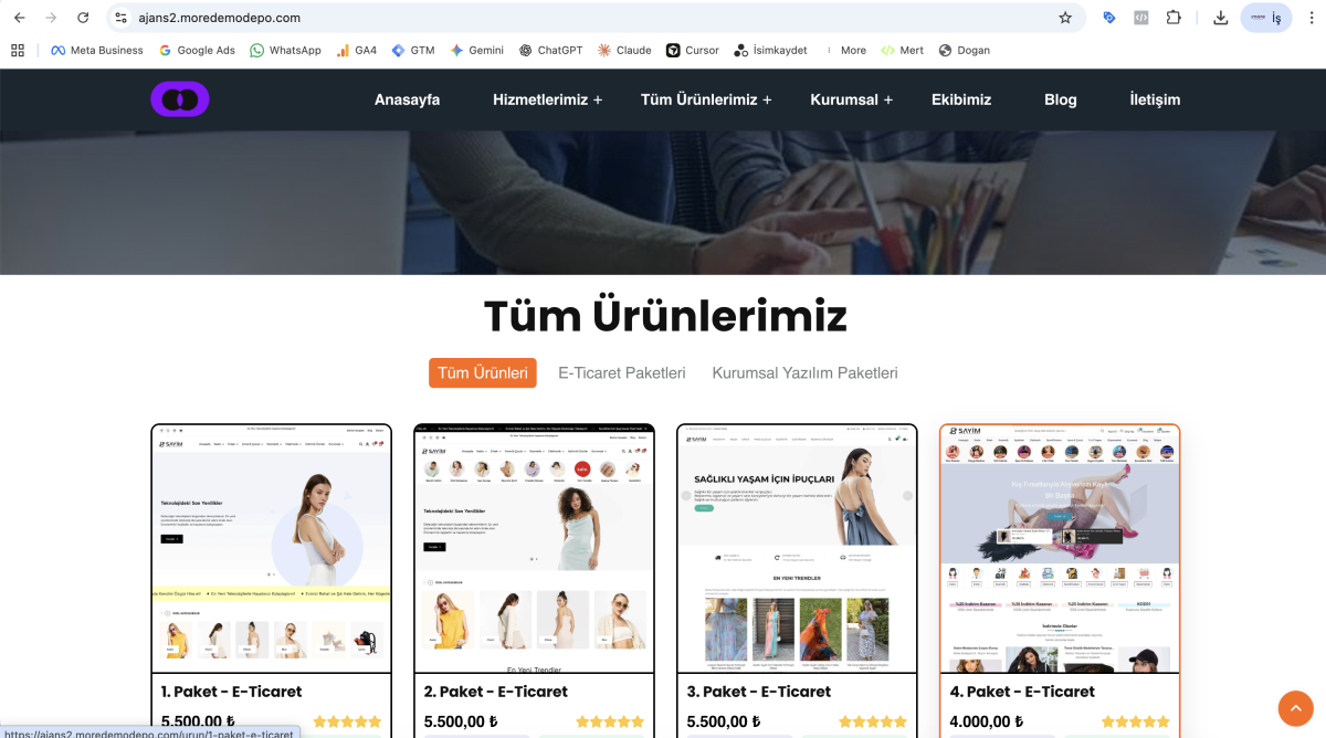 Ajans v2 - Dijital Ürün Satış ve E-Ticaret Odaklı Gelişmiş Ajans Yazılımı